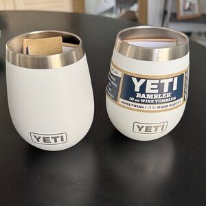 YETI White Rambler Wine Tumblers